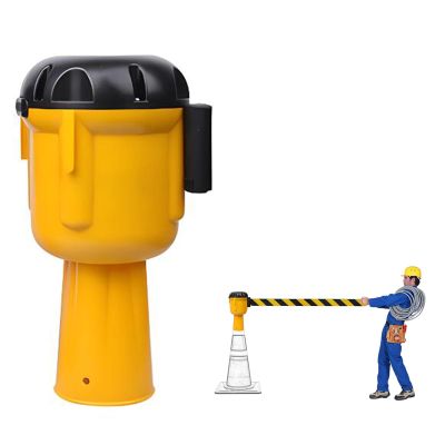 Generic 10 m Retractable Traffic Cone Barrier Tape with Locking Button (32 ft)