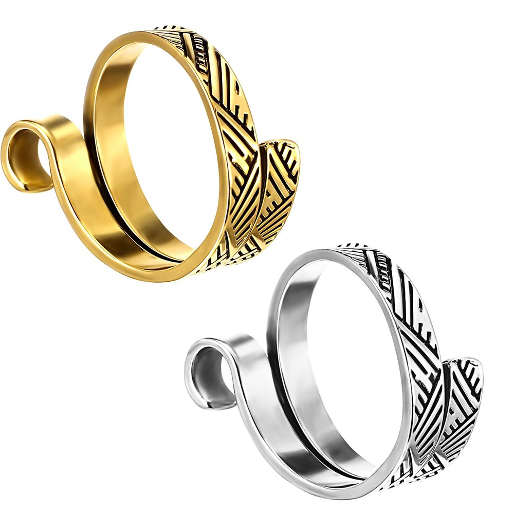 Tyqour Adjustable Crochet Rings - 2 Pack