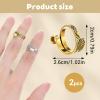 Tyqour Adjustable Crochet Rings - 2 Pack view 2