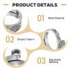 Tyqour Adjustable Crochet Rings - 2 Pack view 4