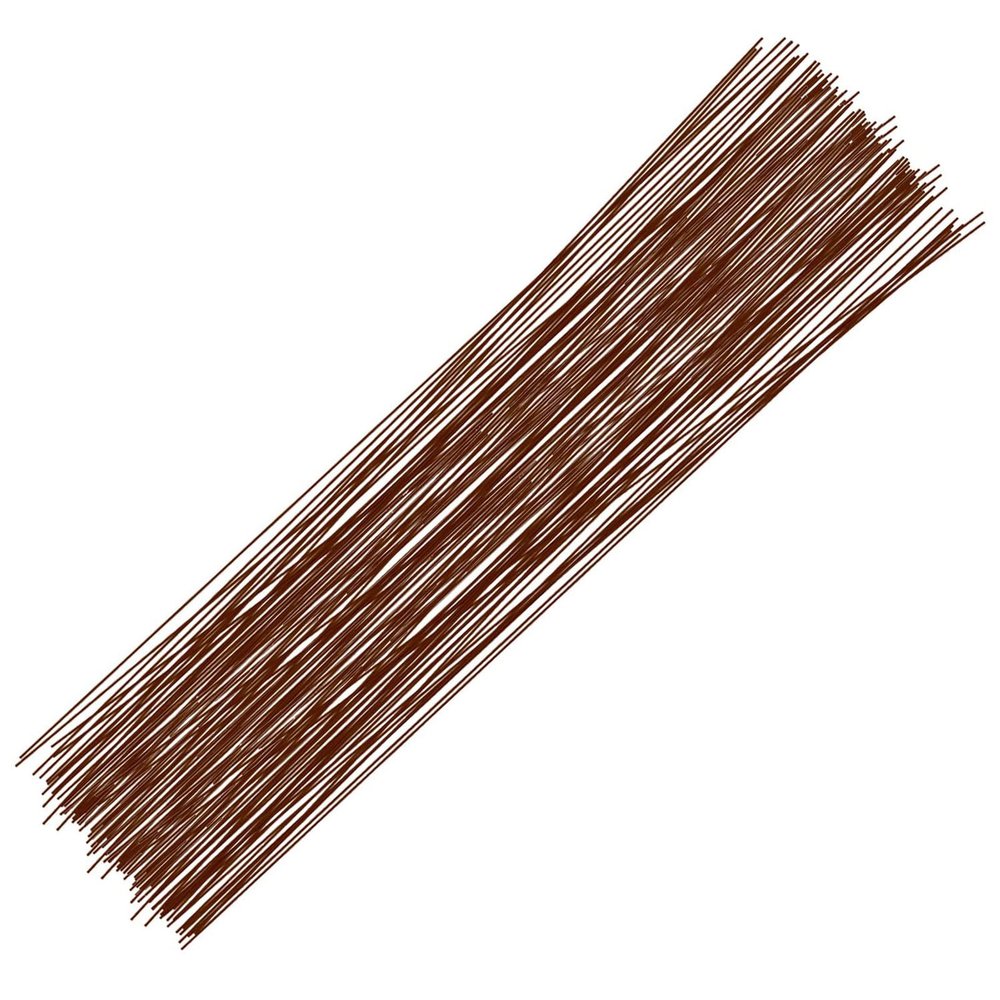 MOMAHUA 100 Pcs Brown Floral Wire, 26 Gauge/0.5mm, 16in/40cm Craft Wire Set