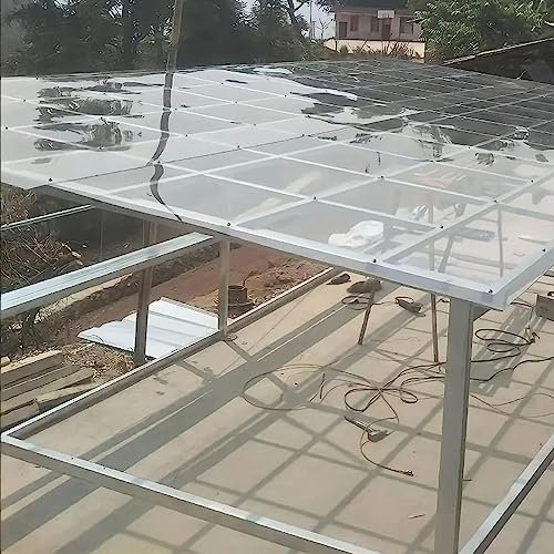 Clear UV-Resistant Polycarbonate Greenhouse Roof Sheet, 1.22 x 12 m