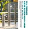 HBOOMOEM Stainless Steel 304 Freestanding Garden Water Column with Faucet, 86 x 10.5 cm, Side Water Inlet A view 3