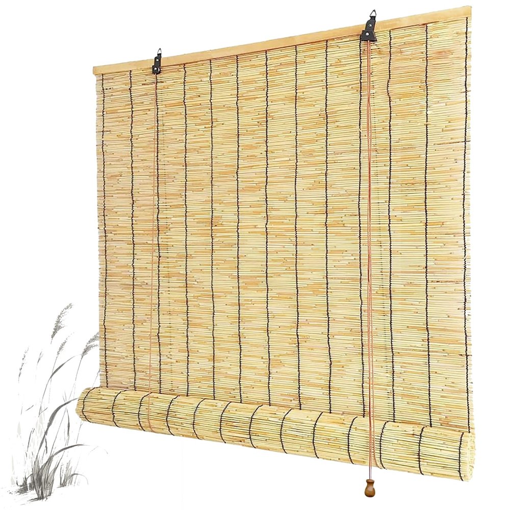 Lrisveana Natural Bamboo Roller Shade