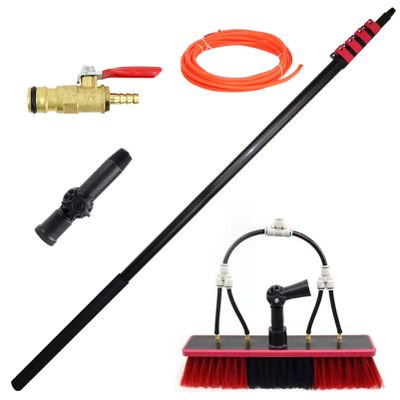 Water-Fed Window Cleaning Set with 3.612 m Telescopic Pole
