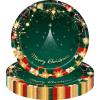 MOMAHUA 16-Piece Christmas Party Paper Plate Set view 1