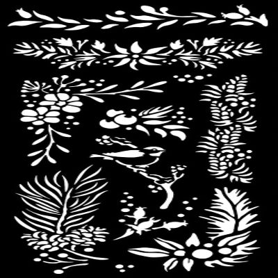 Stamperia - Thick Stencils for Scrapbooking and Crafts (The Owls House, Branches)