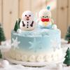 Snowman Snowflake Winter Wonderland Cake Topper Picks view 3
