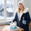Snowman Snowflake Winter Wonderland Cake Topper Picks view 4