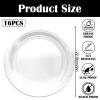 MOMAHUA 16-Piece White Paper Plate Set for 16 Guests view 2