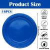 MOMAHUA 16-Piece Blue Paper Plate Set for 16 Guests view 2