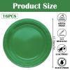 MOMAHUA 16-Piece Green Paper Plate Set for 16 Guests view 2