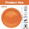 MOMAHUA 16-Piece Orange Paper Plate Set view 2