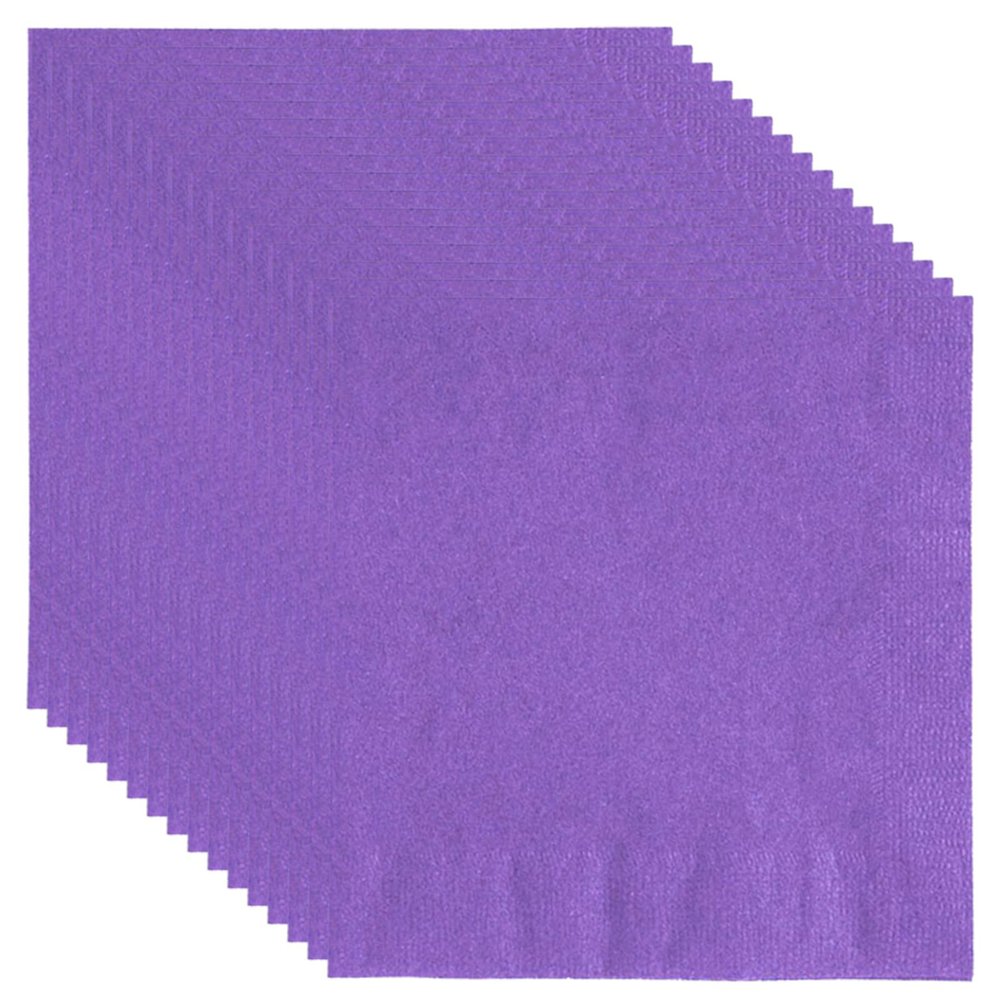MOMAHUA 20 Pack Purple Napkins