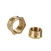 OZXZH 1-Piece BSP Brass Male-to-Female Reducer Adapter, G1/8 to G1/4 view 3