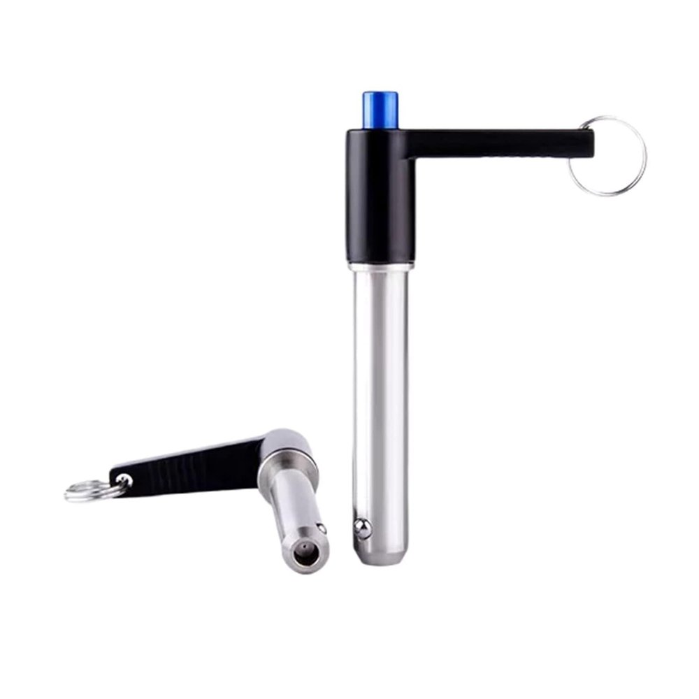 FBANULPEX Stainless Steel Quick-Release Pin with Push Button, L-Shaped Ring Handle (VCN118 14 85 mm)