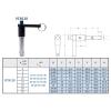 FBANULPEX Stainless Steel Quick-Release Pin with Push Button, L-Shaped Ring Handle (VCN118 14 85 mm) view 2