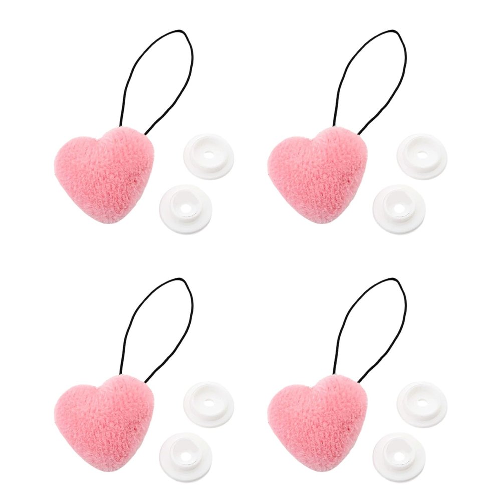 XINYIN Soft Comforter Clips, 4 Pack, Heart-Shaped