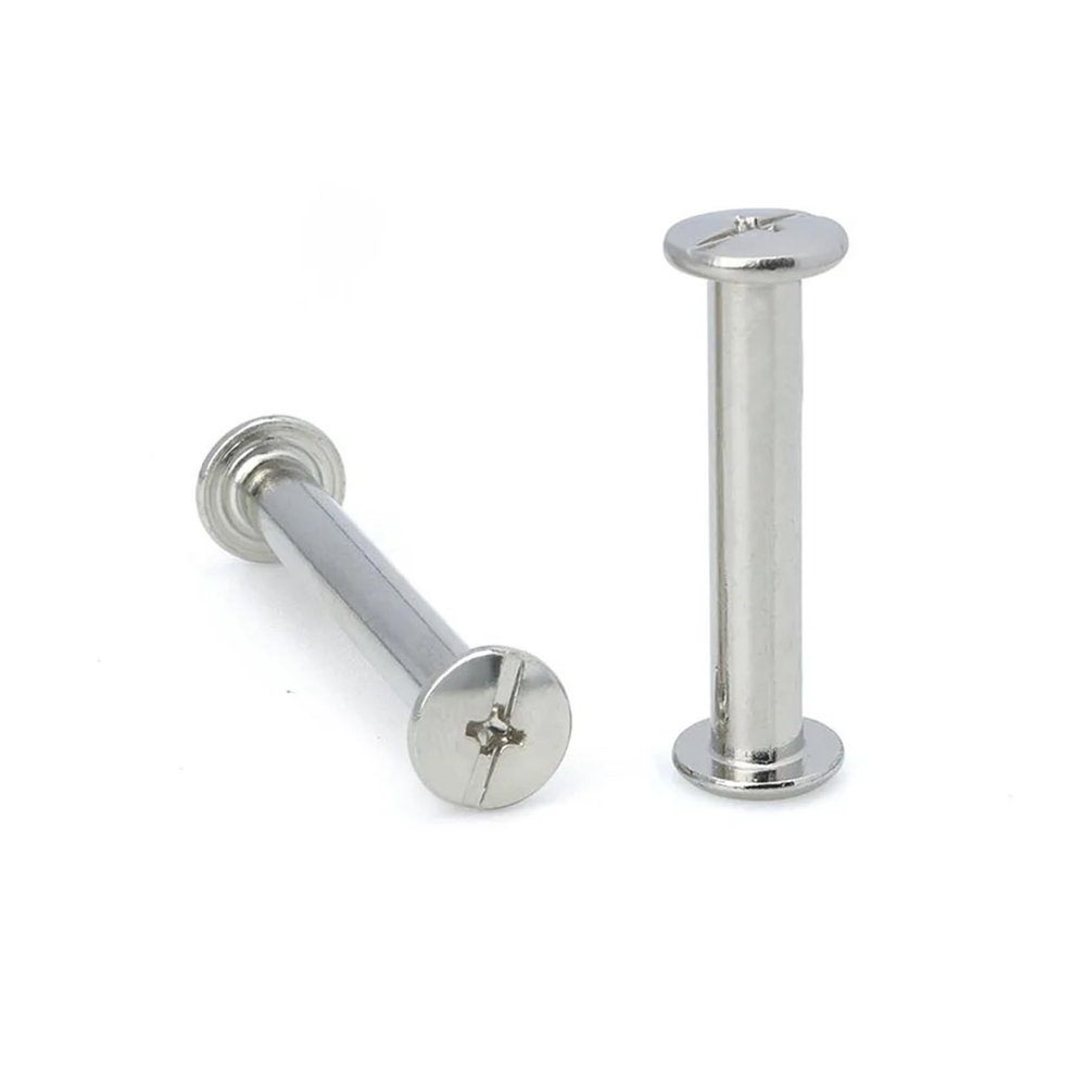 5/10 Sets M2 M3 M4 M5 M6 304 Stainless Steel Leather Bag Belt Photo Scrapbook Album Book Binding Screw Rivet (29 mm, 5 Sets D5-M4)