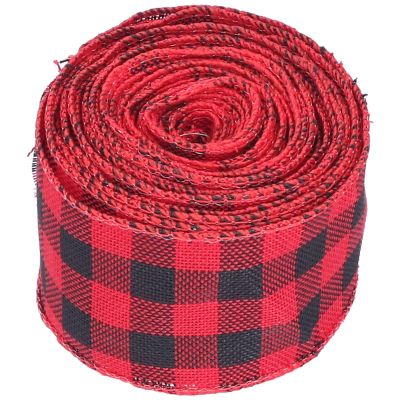 Pongnas Christmas Plaid Ribbon