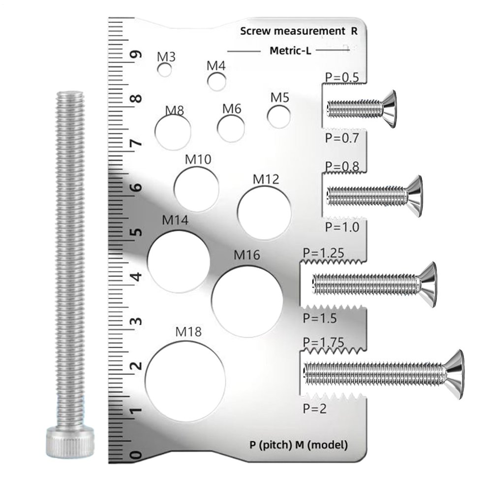 Stainless Steel Thread Gauge for Precise Screw Measurement