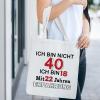Funny Cotton Bag for 40th Birthday view 2