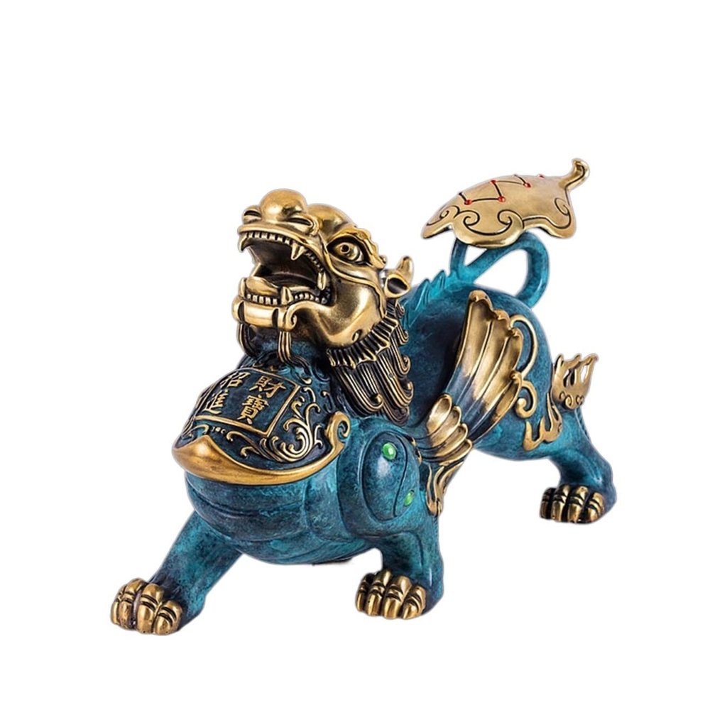 NexaGeniX Brass Entrance Ornament, 37 × 13 × 23 cm