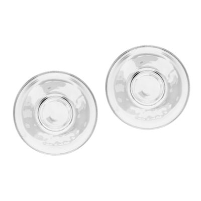 ABOOFAN Set of 4 Clear Round Tea Saucers
