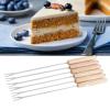 6pcs Fondue Forks with Wooden Handles view 4