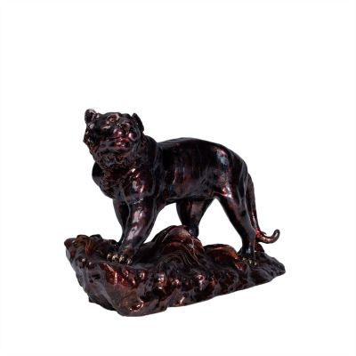 Tiger Copper Sculpture Desk Decor