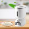 MERIGLARE Rice and Grain Storage Container, Measurable Rice Dispenser, Gray view 2