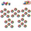 120PCS Silicone Thread Spool Savers, Colorful Bobbin Holder Clips for Sewing and Embroidery view 1