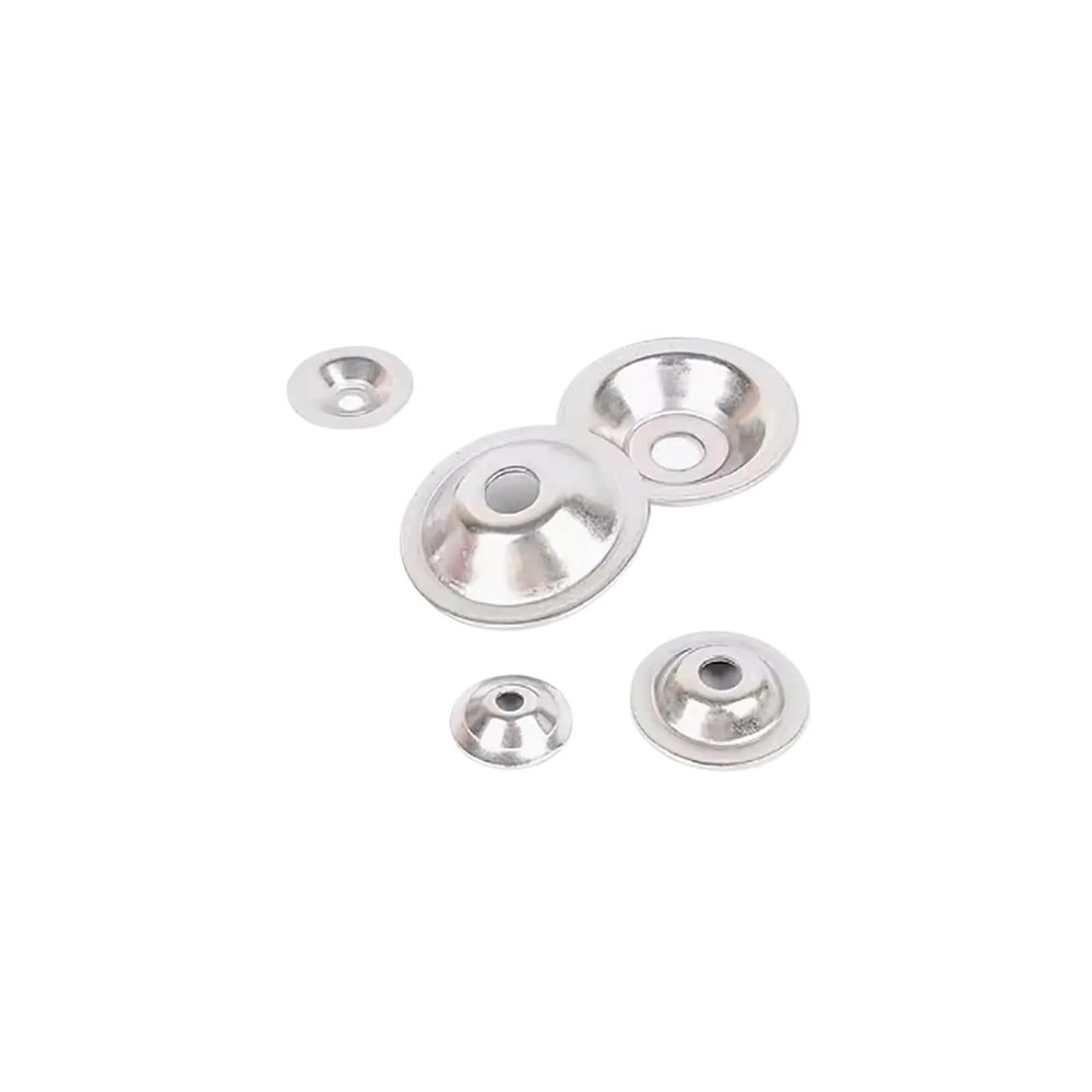 Round Aluminum-Alloy Spacer, Flat Stainless Steel Washers, 304 Stainless Steel Bowl-Shaped Sealing Washers