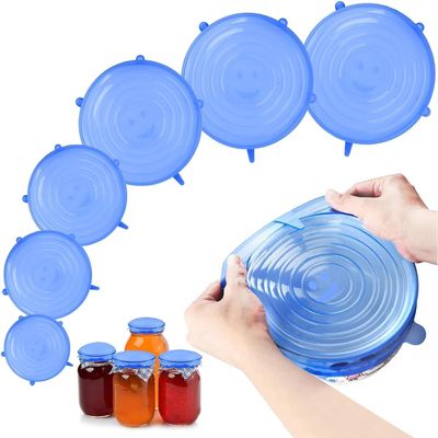 AKONE Expandable Silicone Lid Set, 6 Pieces