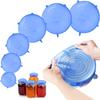 AKONE Expandable Silicone Lid Set, 6 Pieces view 1