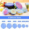 AKONE Expandable Silicone Lid Set, 6 Pieces view 3