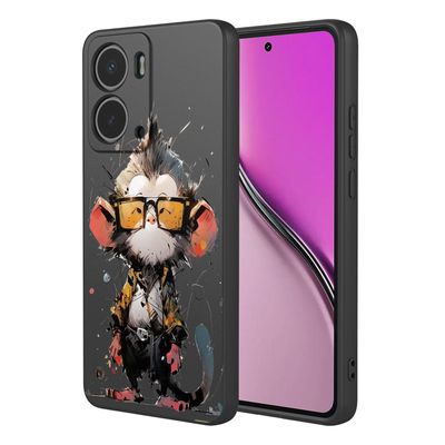 BORYA Silicone Case for Realme P3 5G, Ultra-Thin Shockproof TPU Cover with Microfiber Lining, Painted Pattern, P10