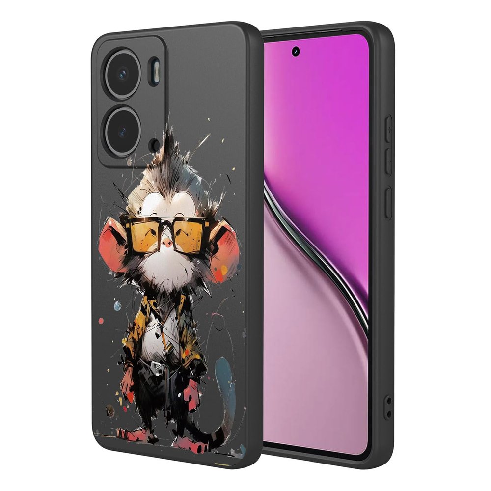 BORYA Silicone Case for Realme P3 5G, Ultra-Thin Shockproof TPU Cover with Microfiber Lining, Painted Pattern, P10