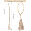 ZORVYN 1 Pair Curtain Tassel Holders Beige view 2
