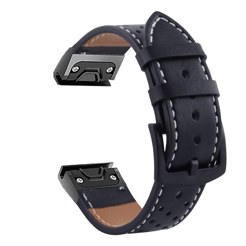 22/26 mm Quick-Release Leather Watch Band for 6, 6S, 6X Pro, 5X, 5 Plus, 3, 935, S60, D2 and Enduro
