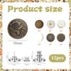 12 Pack Replacement Jeans Buttons 17mm - Metal Button Pins for Adjusting Pants view 2
