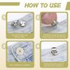 12 Pack Replacement Jeans Buttons 17mm - Metal Button Pins for Adjusting Pants view 3