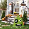 Halloween Leaf Bags, Decorative Yard Waste Bags, Reusable, Waterproof PP Material, 61 x 76 cm, 4 Pack view 3