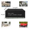 HNBFKD Waterproof Garden Furniture Cover 270 x 230 x 100 cm, 420D Oxford, Black view 2