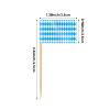 Mini Flag Toothpicks, Double-Sided Paper Picks, 100 Count view 2