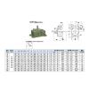PMZZHUPVR WPO70 Worm Gearbox, Input Shaft Direction A, 1:20 Reduction view 2