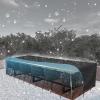 HNBFKD Large Outdoor Furniture Cover, Waterproof 320 x 185 x 85 cm (L x W x H), Rectangular 420D Oxford, UV-Resistant, Black view 1