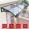 Aluminum Awning with Transparent Polycarbonate Rain Cover for Windows, Terraces, and Balconies view 3