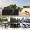 HNBFKD Waterproof Patio Furniture Cover 160 x 60 x 70 cm, 420D Oxford, Black view 4