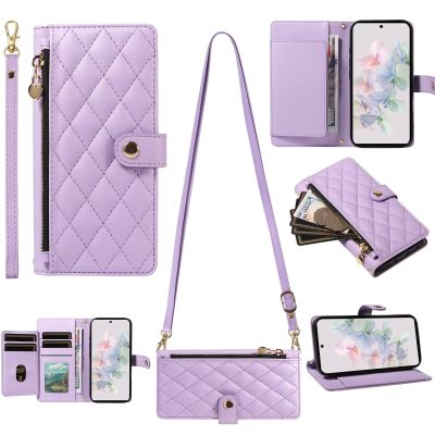Miagon Crossbody Phone Case with Zipper for Honor X8C 4G